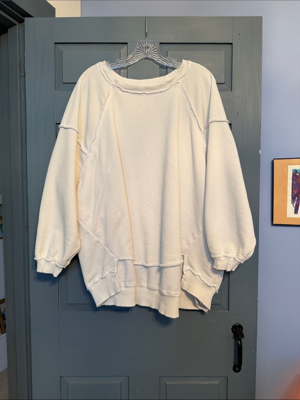 Free People Movement Women’s Cream Oversized Sweatshirt